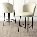 Set scaune de bar 6 piese, Hanah Home, Alte, Crem/Negru