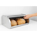 Cutie pentru paine, Brabantia, Roll Top Matt, 44.5x26.2x17.3 cm, otel, argintiu mat