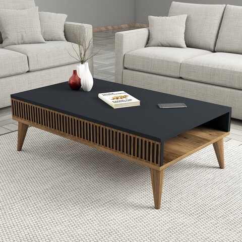 Masuta de cafea, Hommy Craft, Milan, 105x34 cm, PAL, Nuc / Antracit