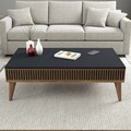 Masuta de cafea, Hommy Craft, Milan, 105x34 cm, PAL, Nuc / Antracit