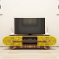 Comoda TV, Hommy Craft, Defne, 145x37x37 cm, PAL, Nuc / Galben