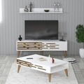 Set mobilier living, Hommy Craft, Valensiya 140, PAL, Alb