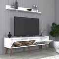 Set mobilier living, Hommy Craft, Valensiya 140, PAL, Alb