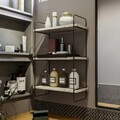 Raft de perete, Kalune Design, Pulalis, 40x66x20 cm, PAL, Alb / Marmura