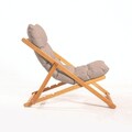 Scaun de gradina, Meya Dekor, My006, 59x90x44 cm, Lemn de fag, Maro / Natural
