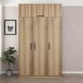 Dulap pentru haine, Minerva, Minar 235, 135x235x52 cm, PAL, Dore