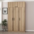 Dulap pentru haine, Minerva, Minar 235, 135x235x52 cm, PAL, Dore