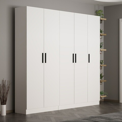 Cuier de perete, Minerva, Noah, 225x210x35 cm, PAL, Alb