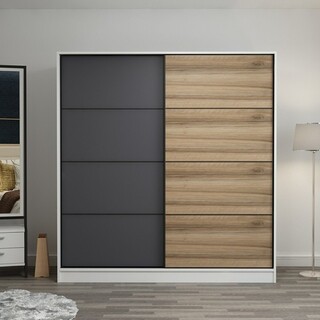 220x210x52 cm, Alb;Antracit