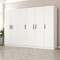 Dulap pentru haine, Minerva, Kale, 270x190x52 cm, PAL, Alb