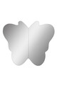 Oglinda decorativa, Mirrorland, Butterfly Silver, Oglinda acrilica;MDF, Argintiu