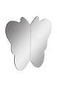 Oglinda decorativa, Mirrorland, Butterfly Silver, Oglinda acrilica;MDF, Argintiu