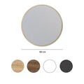 Oglinda decorativa, Neostill, Round, 60x60x1 cm, Carton presat, Bej