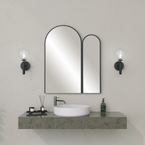 Oglinda decorativa, Neostill, Classe Mirror, MDF , Negru