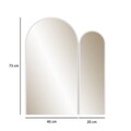 Oglinda decorativa, Neostill, Classe Mirror, MDF , Alb