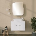 Dulap de baie, Neostill, Quartz Cabinet, 12x45x50 cm, Carton presat, Alb
