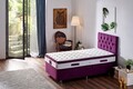 Saltea de pat, Niron, Violet 120x200 cm Single Size Middle Firm Mattress, Coperta: Tesatura tricotata, Alb/Mov