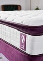 Saltea de pat, Niron, Purple 120x200 cm Single Size Padded Soft Mattress, Coperta: Tesatura tricotata, Alb/Mov