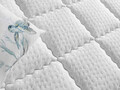 Saltea de pat, Niron, Blue 160x200 cm Double Size Luxury Firm Mattress, Coperta: Tesatura tricotata, Alb