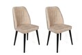 Set scaune 2 piese, Nmobb, Alfa -434 V2, Metal , Crem/Negru