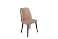 Set scaune 2 piese, Nmobb, Alfa-433 V2, Metal , Bej/Negru