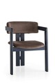 Scaun, Nmobb, CO, Lemn, Negru/Maro