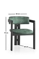 Scaun, Nmobb, CO, Lemn, Negru/Verde