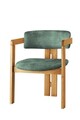 Scaun, Nmobb, CO, Lemn, Stejar / Verde