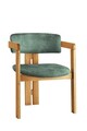 Scaun, Nmobb, CO, Lemn, Stejar / Verde