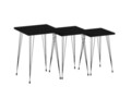Set masute 3 piese, Puqa Design, Mali, PAL, Negru / Antracit