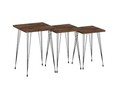 Set masute 3 piese, Puqa Design, Mali, PAL, Negru / Pin Atlantic