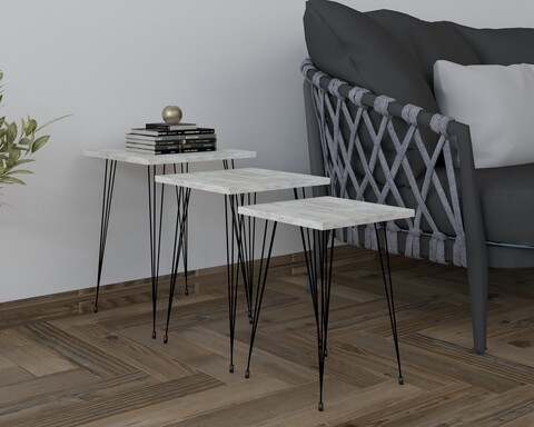 Masute, Puqa Design, Mali, PAL, Negru / Cyrstal