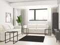 Set masute 3 piese, Puqa Design, Tali, PAL, Negru / Antracit