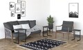 Set masute 3 piese, Puqa Design, Sali, PAL, Negru / Antracit