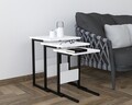 Set masute 3 piese, Puqa Design, Sali, PAL, Alb/Negru