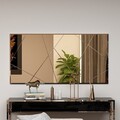 Oglinda decorativa, Siam, Orezo, 60x120x2 cm, MDF , Bronz