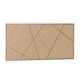Oglinda decorativa, Siam, Orezo, 60x120x2 cm, MDF , Bronz
