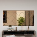 Oglinda decorativa, Hanah Home, Zeora, Bronz