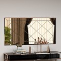 Oglinda decorativa, Hanah Home, Zeora, Bronz