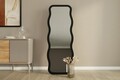 Oglinda decorativa, Siam, Aror, 50x160x2 cm, MDF , Negru