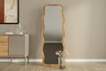 Oglinda decorativa, Siam, Aror, 50x160x2 cm, MDF , Natural