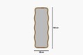 Oglinda decorativa, Siam, Aror, 50x160x2 cm, MDF , Natural