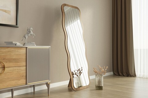 Oglinda decorativa, Siam, Aror, 50x160x2 cm, MDF , Maro