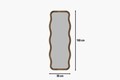 Oglinda decorativa, Siam, Aror, 50x160x2 cm, MDF , Maro