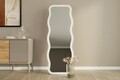 Oglinda decorativa, Siam, Aror, 50x160x2 cm, MDF , Alb