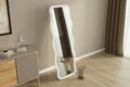 Oglinda decorativa, Siam, Aror, 50x160x2 cm, MDF , Alb