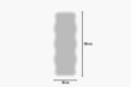 Oglinda decorativa, Siam, Aror, 50x160x2 cm, MDF , Alb