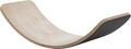 Placă de echilibru din lemn, Sweetie, Wavy Board, 81x22x30 cm, Lemn, Natural / Gri