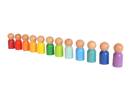 Jucarie pentru landou/carucior, Hanah Home, Waldorf, 6x3 cm, Multicolor