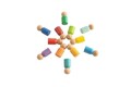 Jucarie pentru landou/carucior, Hanah Home, Waldorf, 6x3 cm, Multicolor